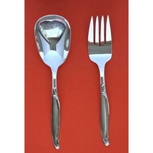 International Silver SWEEP Serving Fork Casserole Spoon Silver Plate Rogers 1958